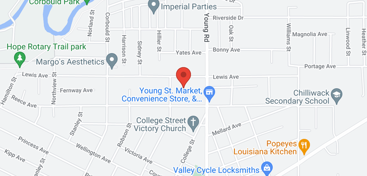 map of 6 45900 LEWIS AVENUE